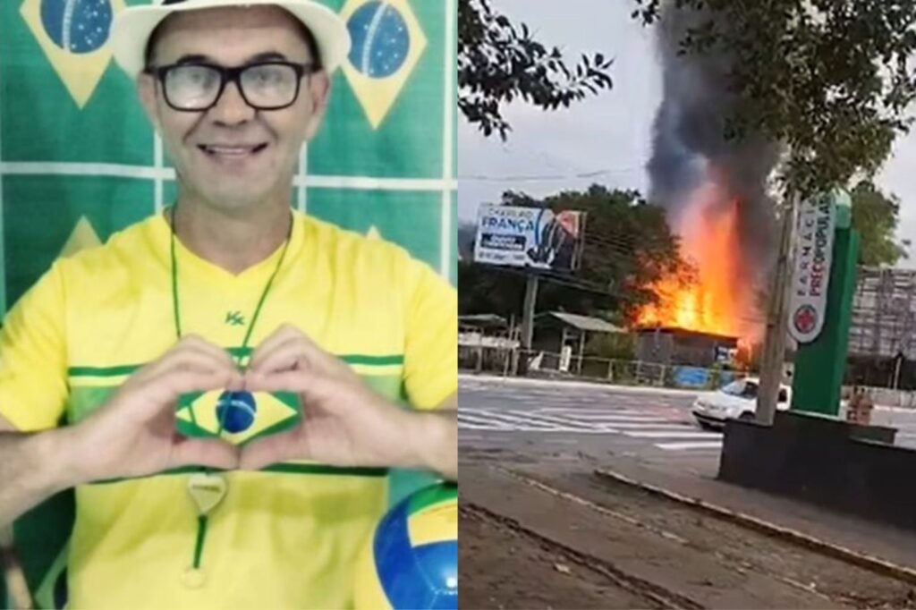 Casa de homem-bomba em Santa Catarina é incendiada. Vídeo