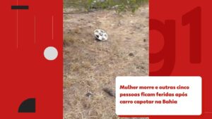 Mulher morre e quatro pessoas ficam feridas após carro capotar em rodovia no interior da Bahia | Bahia