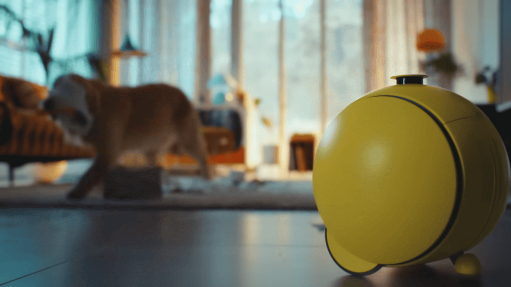 Robô da Samsung de costas,