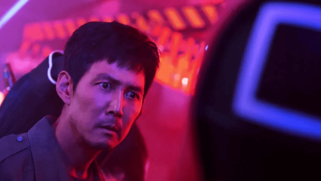 seong gi-hun em round 6, jogador 456, confrontando soldados do jogo