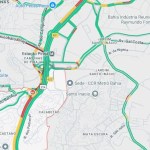 Acidente com três veículos e uma carreta causa engarrafamento na região de São Caetano
