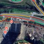 Helicóptero dos bombeiros pousa na Avenida Tancredo Neves para resgatar vítima de acidente em estado grave