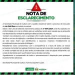 Prefeitura de Jaguaquara admite erro em edital da Lei Aldir Blanc e corrige listagem de beneficiários