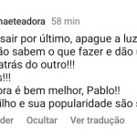 Maria Menezes reage após saída de Pablo Vasconcelos da TV Bahia: “Quem sair por último, apague a luz”