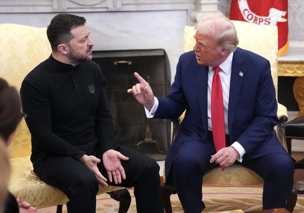 Trump e Zelensky batem boca no Salão Oval da Casa Branca