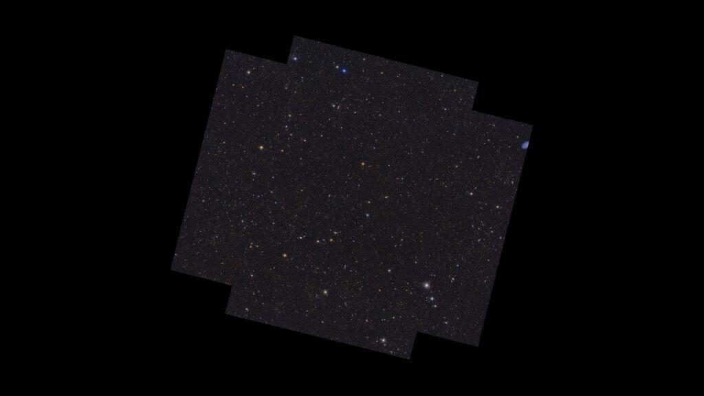 Imagem da região Euclid Deep Field Fornax