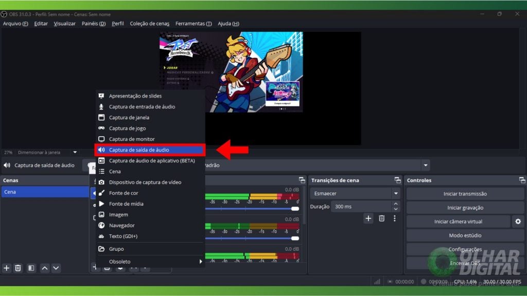 Gravando com OBS Studio