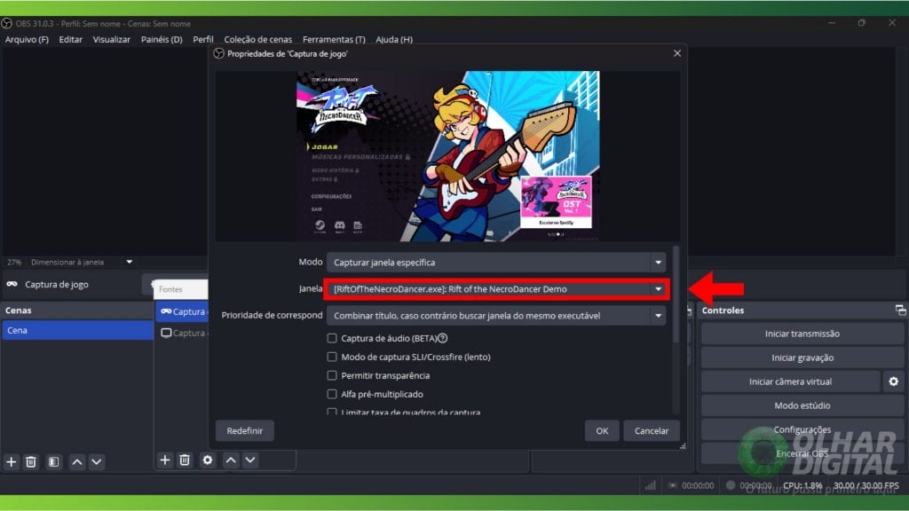 Gravando com OBS Studio
