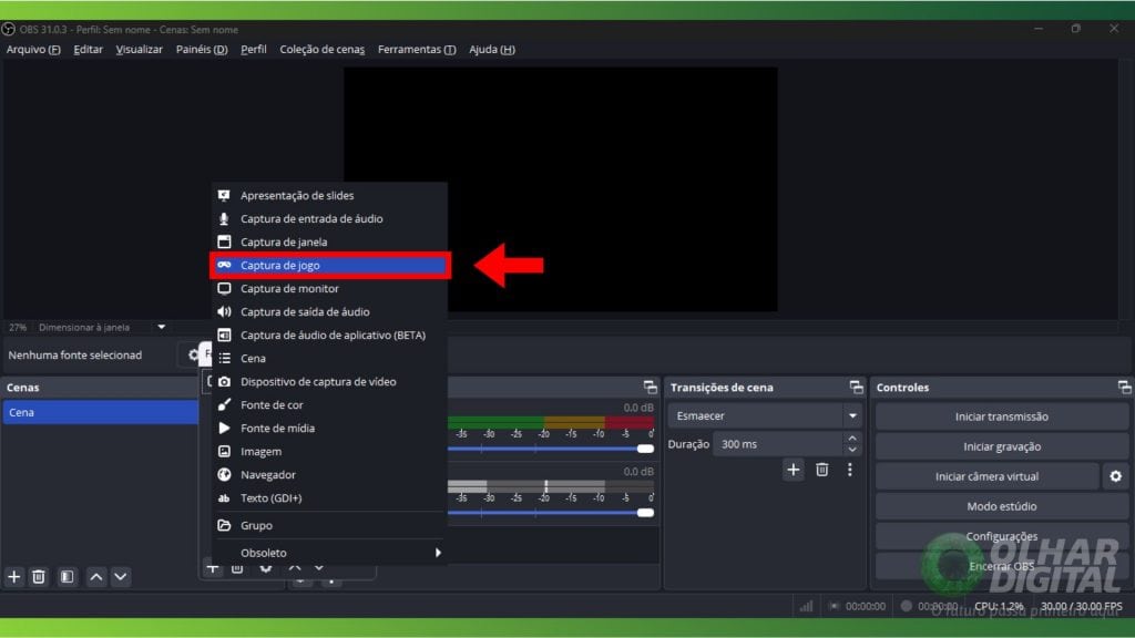 Gravando com OBS Studio
