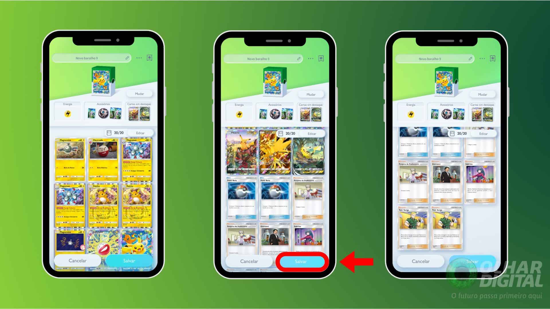 Montando um Deck em Pokémon TCG Pocket