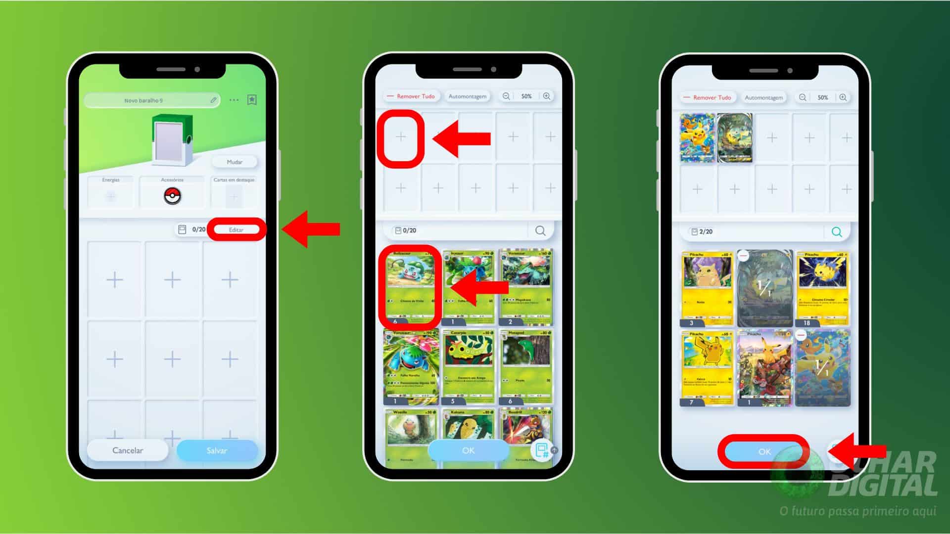 Montando um Deck no Pokémon TCG Pocket
