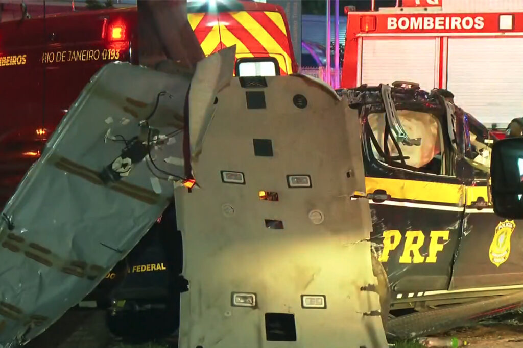 Perseguição e morte: viatura capotou várias vezes e PRFs foram arremessados