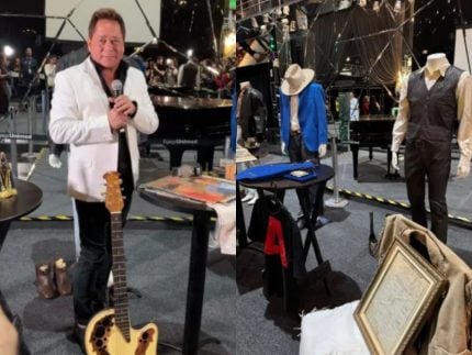 Leonardo expõe acervo do irmão, Leandro, em evento na capital paulista