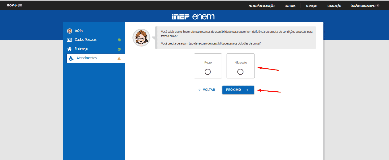 Passo 9 para se inscrever no Enem 2025