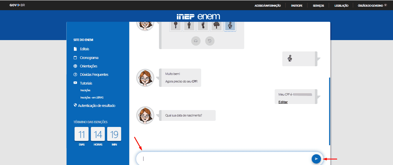 Passo 4 para se inscrever no Enem 2025