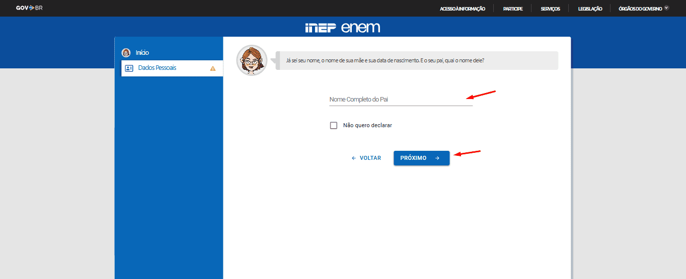 Passo 7 para se inscrever no Enem 2025
