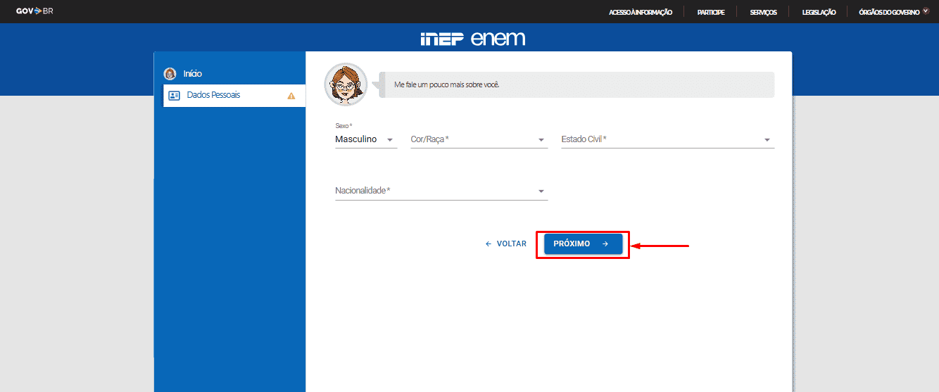 Passo 8 para se inscrever no Enem 2025