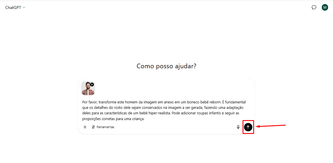 Passo 4 para transformar adulto em um bebê reborn