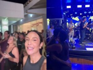 Ivete Sangalo comemora aniversário com família