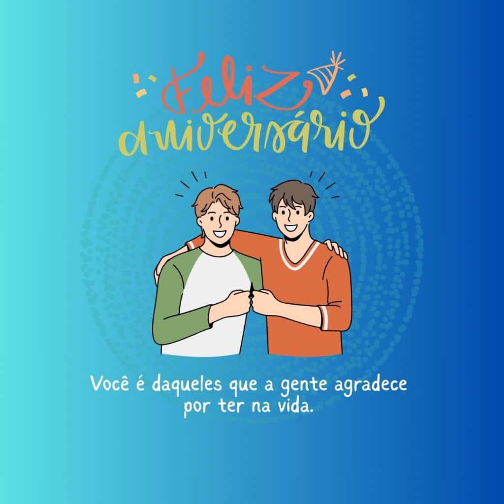 Cartão de feliz aniversário para amigo