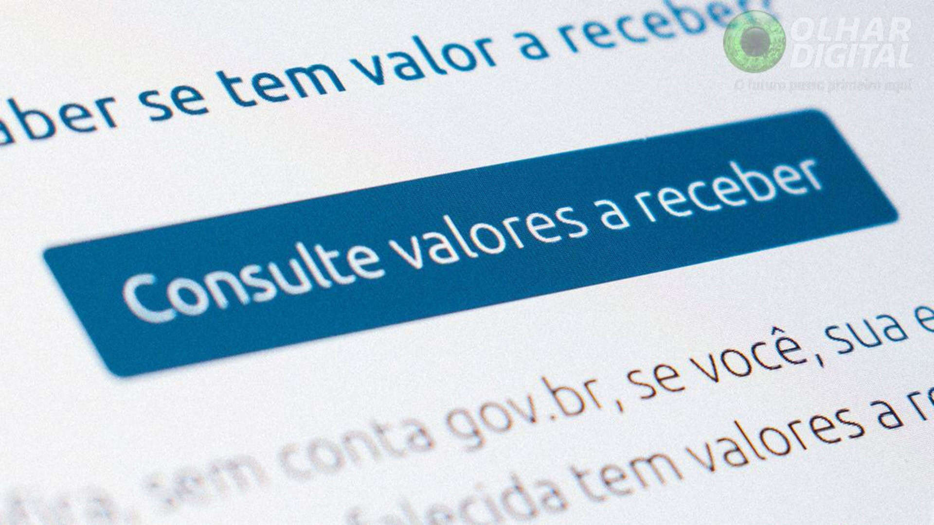 Botão para consultar dinheiro parado no site do Banco Central
