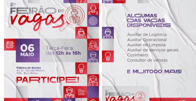 Oportunidade em SP: Feirão na Fábrica do Samba Tem Vagas Sem Experiência