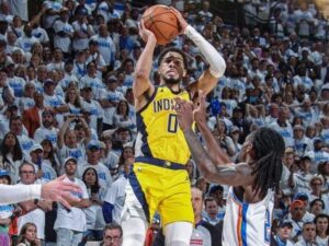 No minuto final, Pacers batem Thunder e largam na frente nas finais da NBA