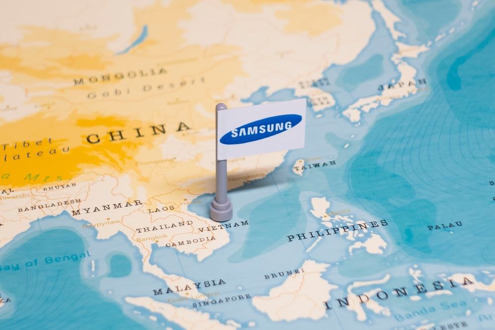 Bandeira da Samsung no Vietnã