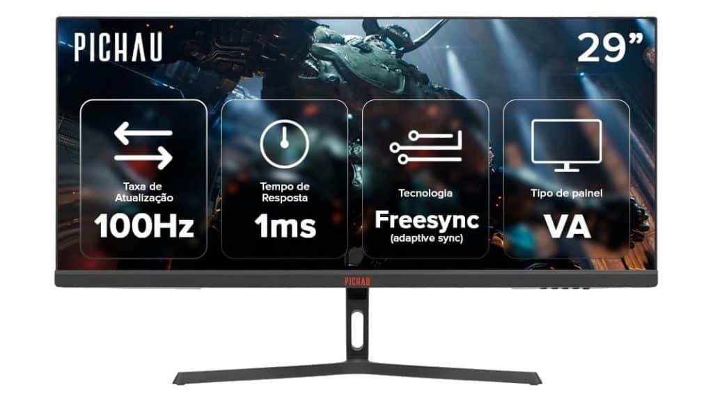 Monitor Gamer Pichau Nexus W29 Full HD 29 polegadas