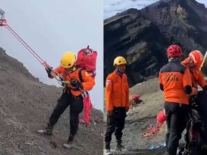 Equipes interrompem resgate e montam acampamento perto de brasileira na Indonésia