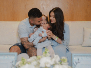 Gabriel Jesus e Raiane Lima anunciam nascimento do segundo filho, Daniel
