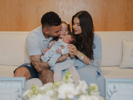 Gabriel Jesus e Raiane Lima anunciam nascimento do segundo filho, Daniel