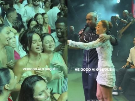 Bruna Marquezine erra estratégia e perde buquê de Giovanna Lancellotti