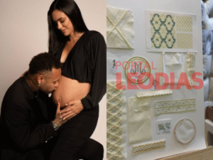 Porta da maternidade, quarto e identidade visual: Confira os detalhes do nascimento de Mel