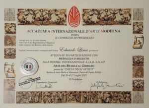 Artista de Capim Grosso, na Bahia, é premiado pela Academia Internacional de Arte Moderna de Roma
