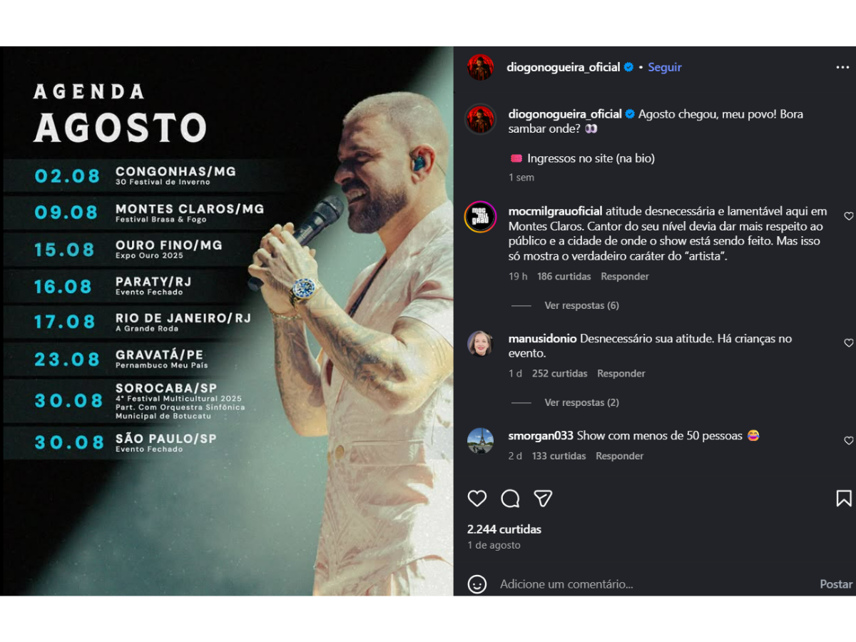 Reprodução Instagram @diogonogueira_ofici Reprodução Instagram @diogonogueira_ofici