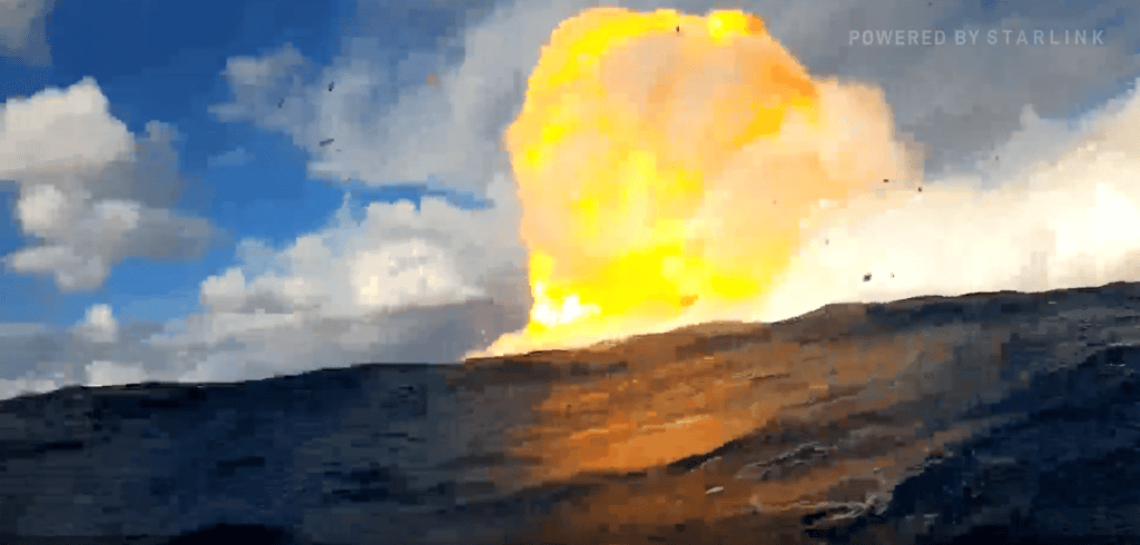 Explosão da Starship no Golfo do México