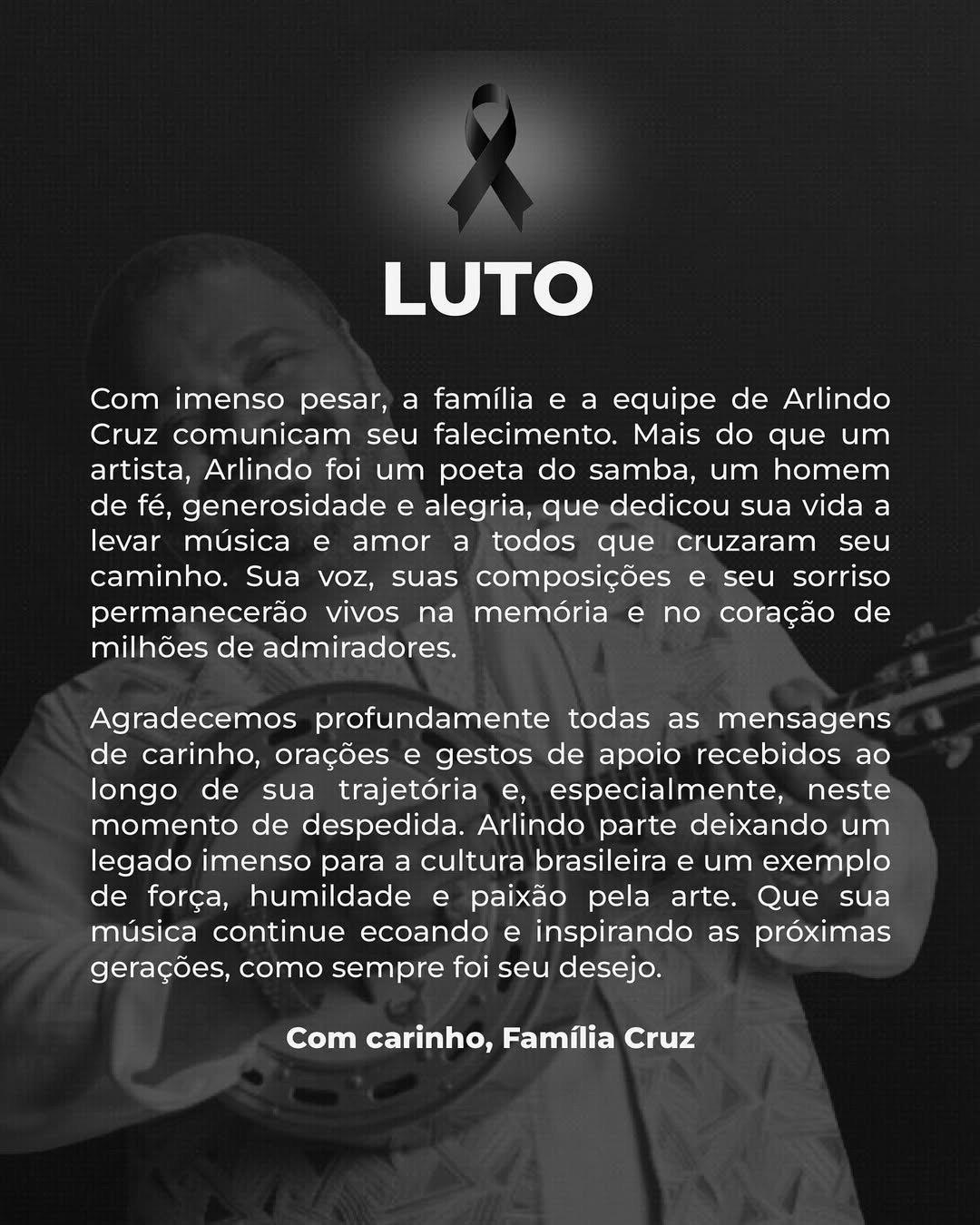 Reprodução: Instagram/@arlindocruzobem Reprodução: Instagram/@arlindocruzobem