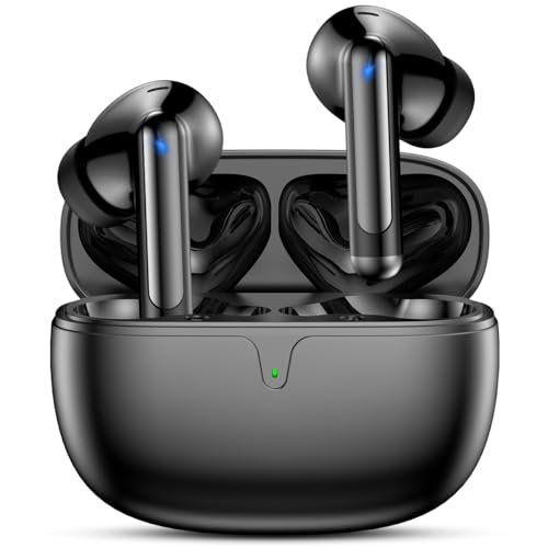 Fones de Ouvido Bluetooth 5.3 Fones de Ouvido Sem Fio 42 Horas de Reprodução Fones de Ouvido Esportivos com IPX5 à Prova d'Água Fones de Ouvido de Graves Profundos para iOS Android, Preto