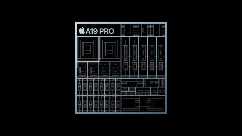 Ilustração do chip A19 Pro que vem no iPhone 17 Air da Apple