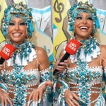 Sabrina Sato celebra o Carnaval durante festa da Vila Isabel: “Samba lava a alma”