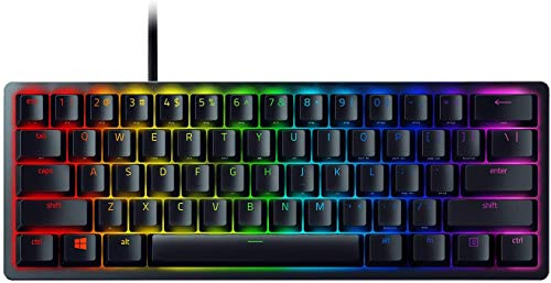Teclado Mecânico Gamer Razer Huntsman Mini - 60% Optical Linear Red Switch, Preto