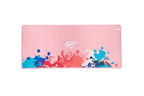 Mouse Pad Gamer Grande Havit MP847 Dimensões 700 x 300 x 3 mm Base de Borracha Antiderrapante, Lona Mercerizada, Borda Costurada