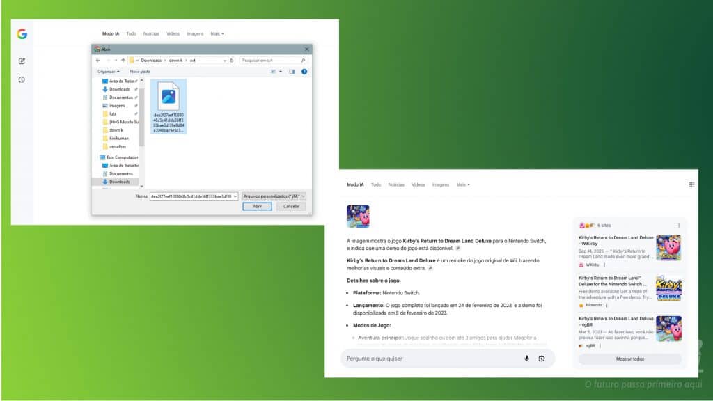 Print do Google Modo Ia