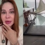 Maíra Cardi se emociona após susto com ventania que quebrou vidros de sua casa