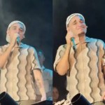 João Gomes chora ao reencontrar professora que o alfabetizou, durante show