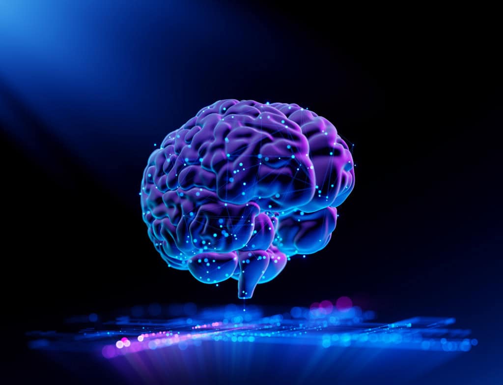 Ilustração de um cérebro humano