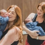 Dani Calabresa celebra 44 anos e mostra rosto do filho pela 1ª vez: “Maior presente da vida”