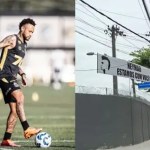 Após dia de pressão, torcedores exibem faixa de apoio a Neymar no CT do Santos