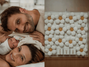 Nasce Eva, primeira filha da ginasta Jade Barbosa